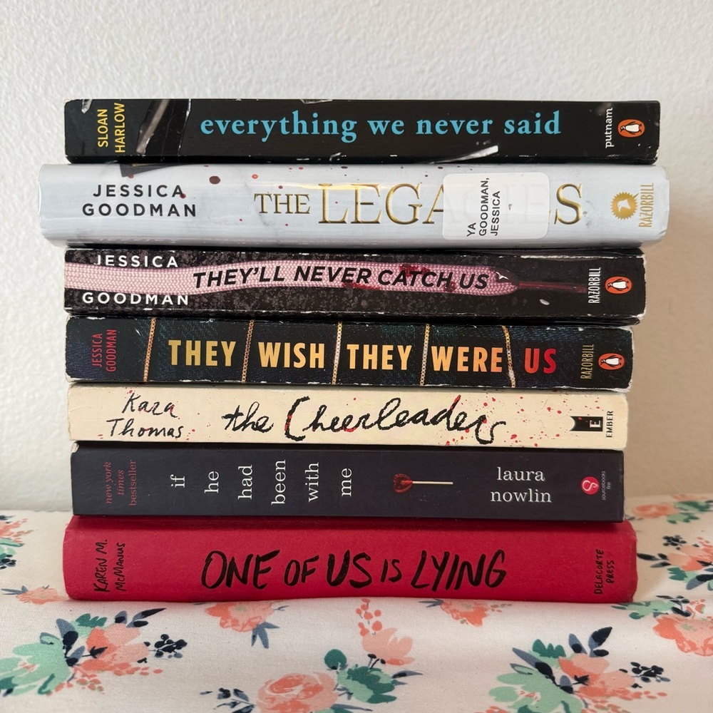 Mystery Young Adult Romance Book Collection Lot